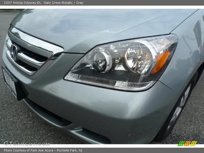 Slate Green Metallic / Gray 2007 Honda Odyssey EX