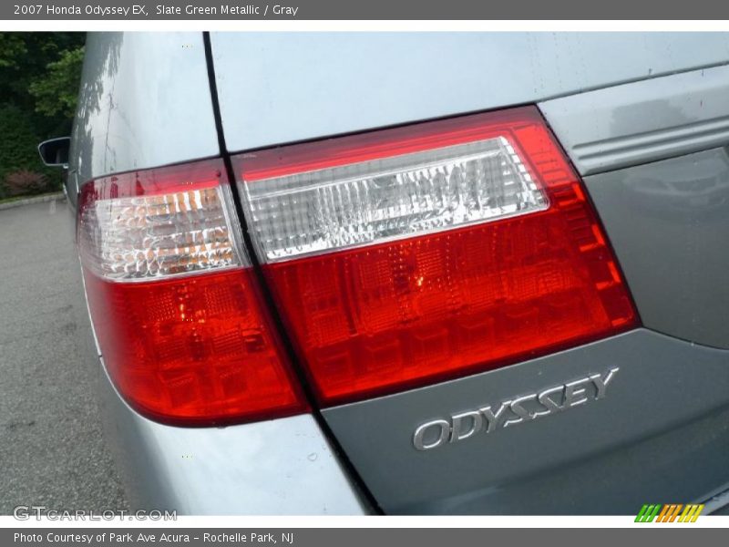 Slate Green Metallic / Gray 2007 Honda Odyssey EX