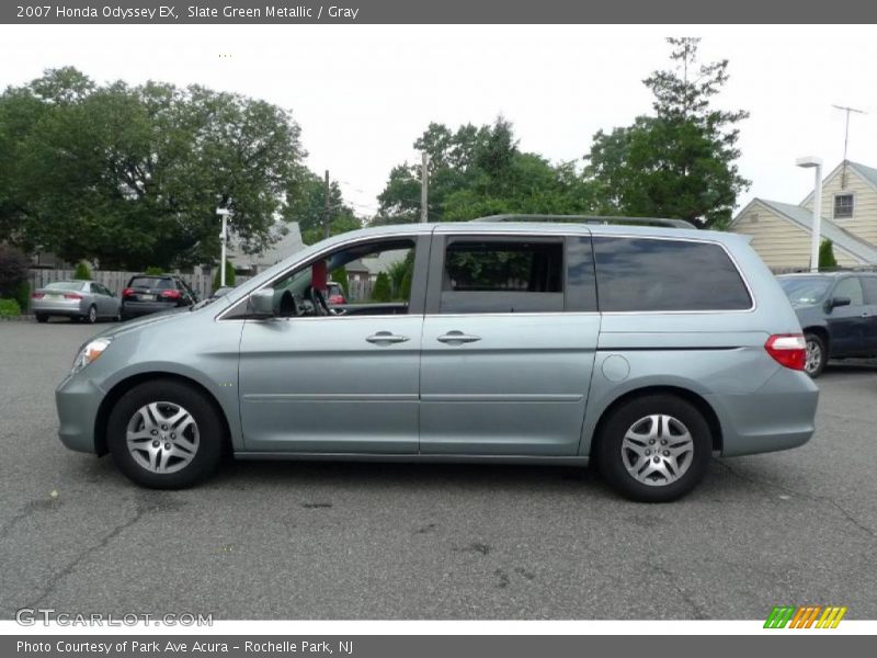 Slate Green Metallic / Gray 2007 Honda Odyssey EX