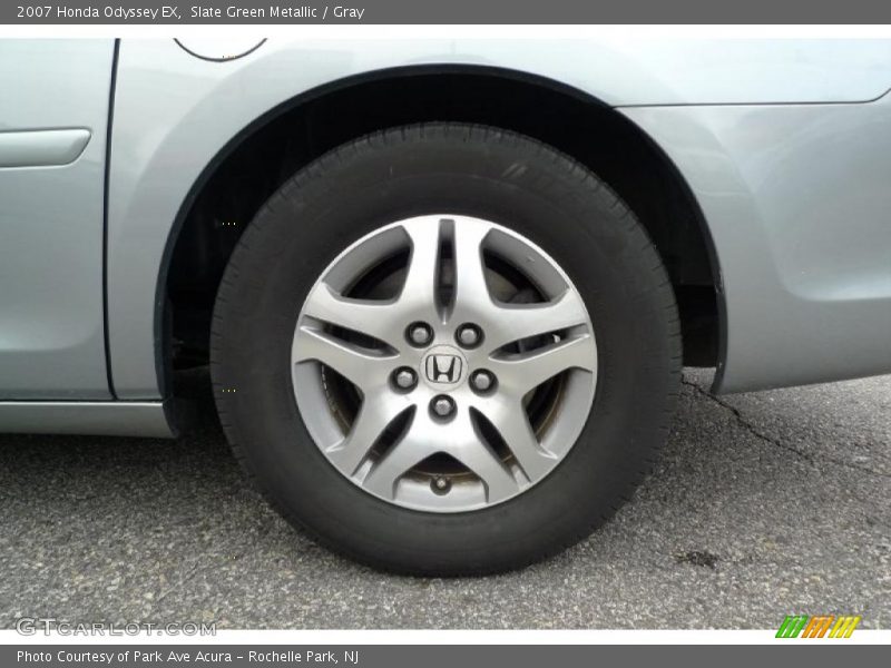 Slate Green Metallic / Gray 2007 Honda Odyssey EX