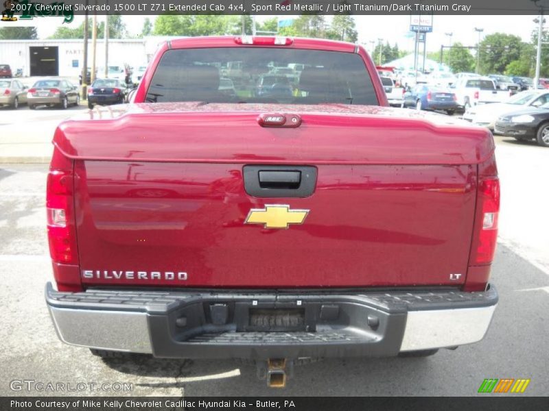 Sport Red Metallic / Light Titanium/Dark Titanium Gray 2007 Chevrolet Silverado 1500 LT Z71 Extended Cab 4x4