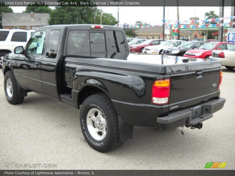 Black Clearcoat / Medium Graphite 1999 Ford Ranger XLT Extended Cab 4x4