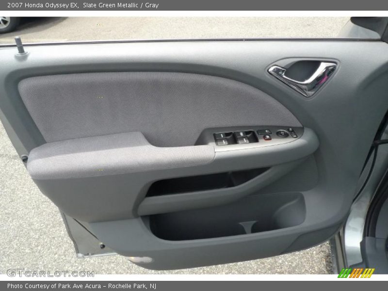 Slate Green Metallic / Gray 2007 Honda Odyssey EX