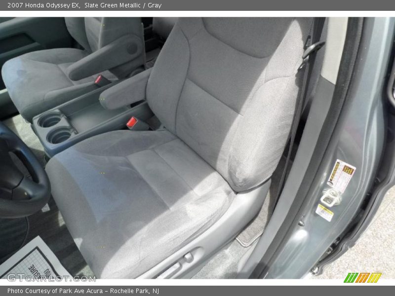 Slate Green Metallic / Gray 2007 Honda Odyssey EX