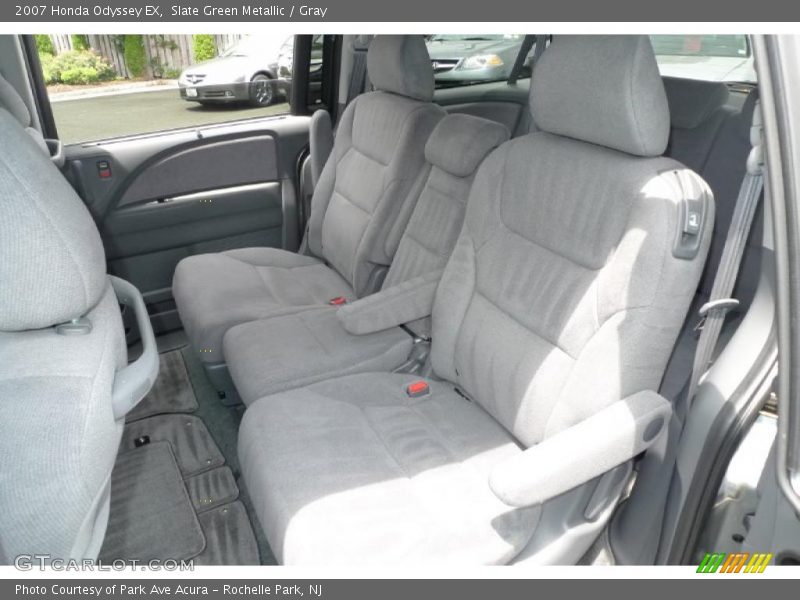 Slate Green Metallic / Gray 2007 Honda Odyssey EX