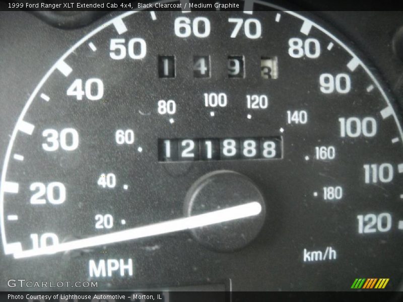 Black Clearcoat / Medium Graphite 1999 Ford Ranger XLT Extended Cab 4x4