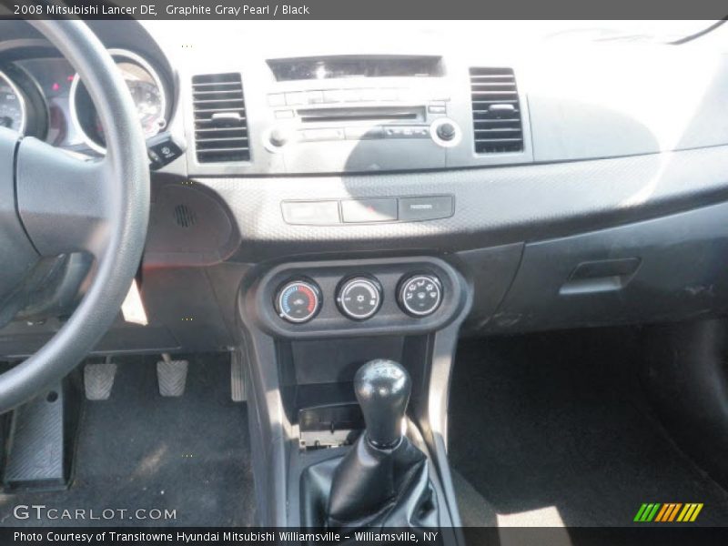 Graphite Gray Pearl / Black 2008 Mitsubishi Lancer DE