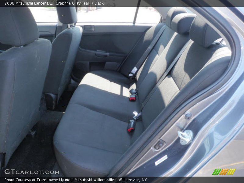 Graphite Gray Pearl / Black 2008 Mitsubishi Lancer DE