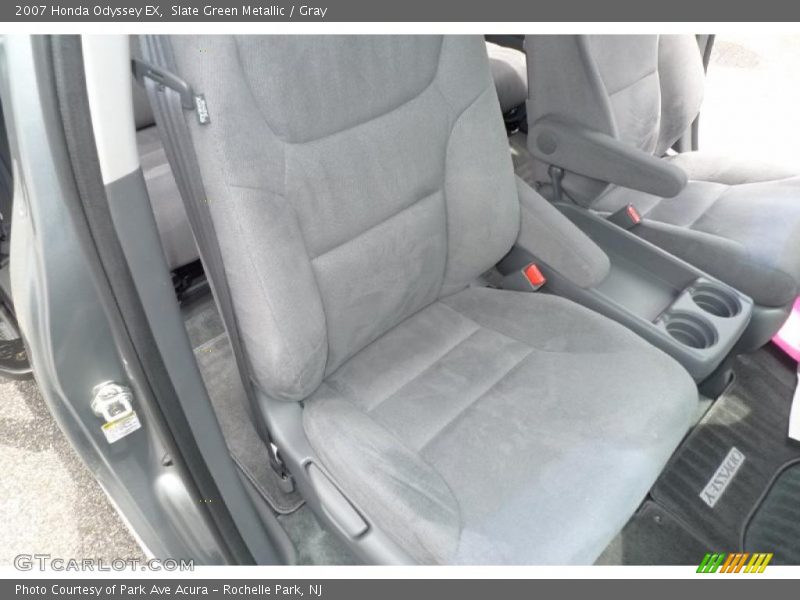 Slate Green Metallic / Gray 2007 Honda Odyssey EX