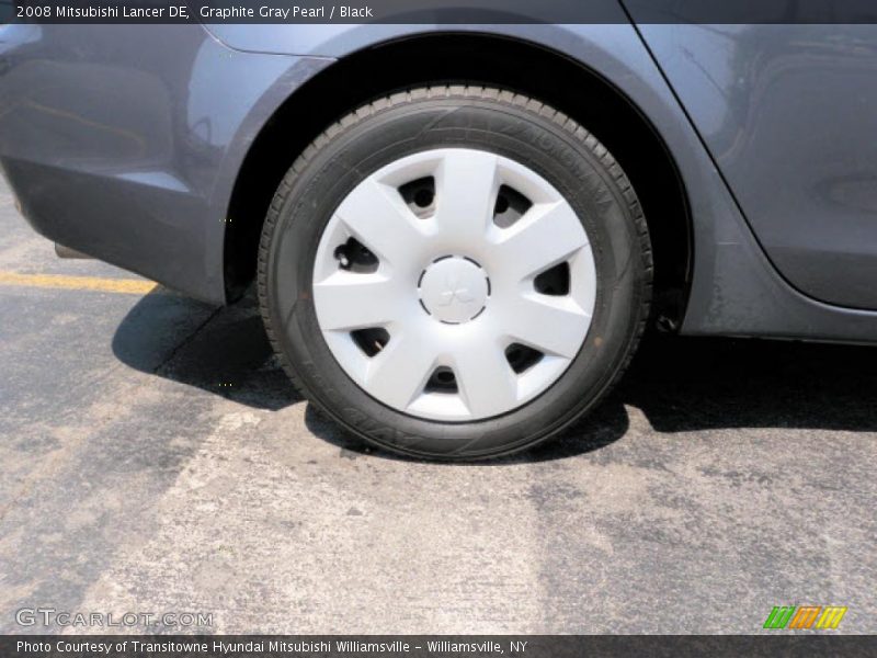 Graphite Gray Pearl / Black 2008 Mitsubishi Lancer DE