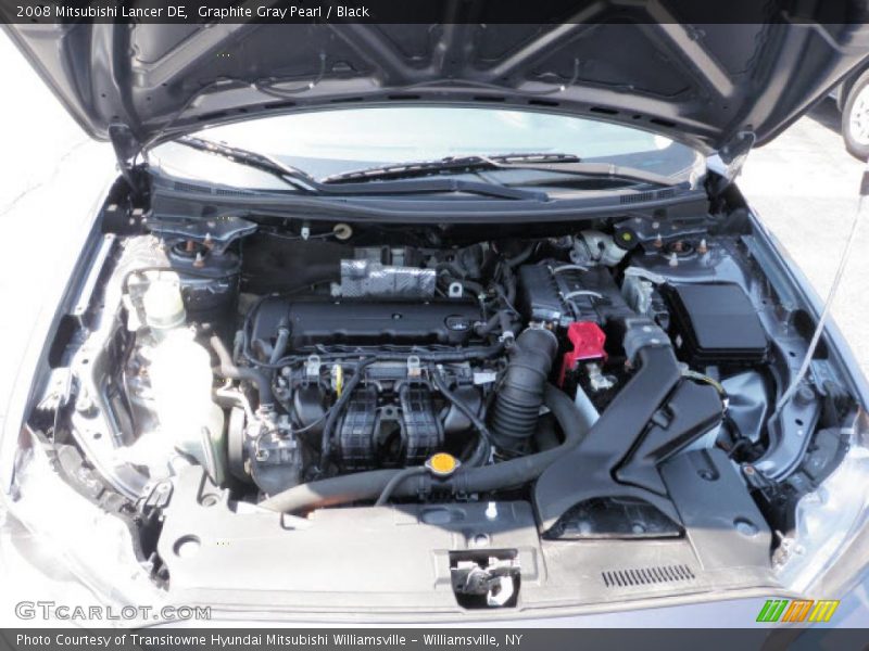 Graphite Gray Pearl / Black 2008 Mitsubishi Lancer DE