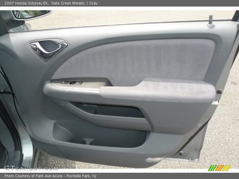 Slate Green Metallic / Gray 2007 Honda Odyssey EX