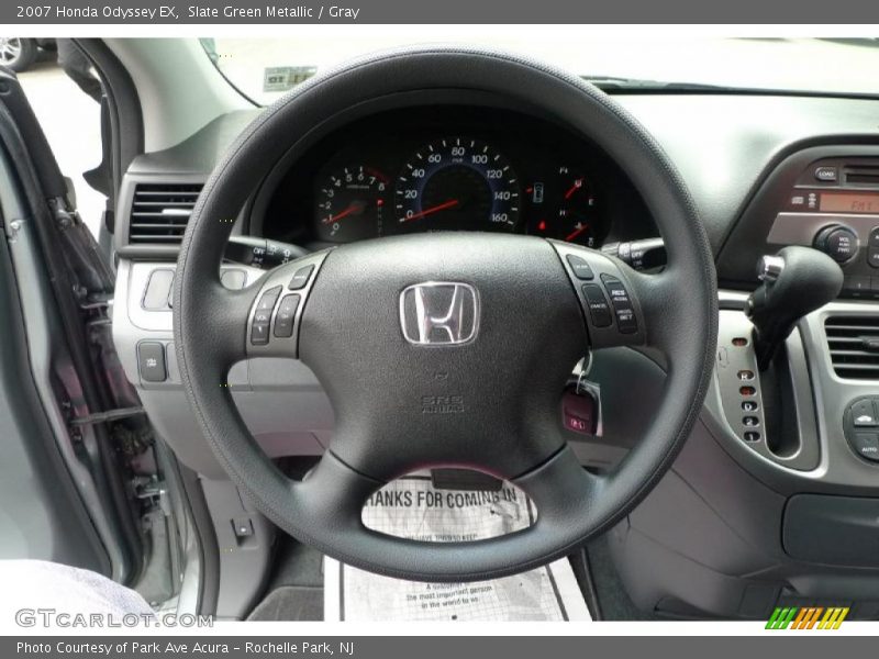 Slate Green Metallic / Gray 2007 Honda Odyssey EX