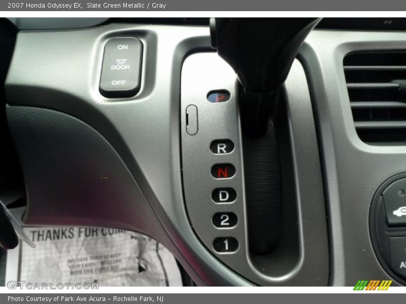 Slate Green Metallic / Gray 2007 Honda Odyssey EX