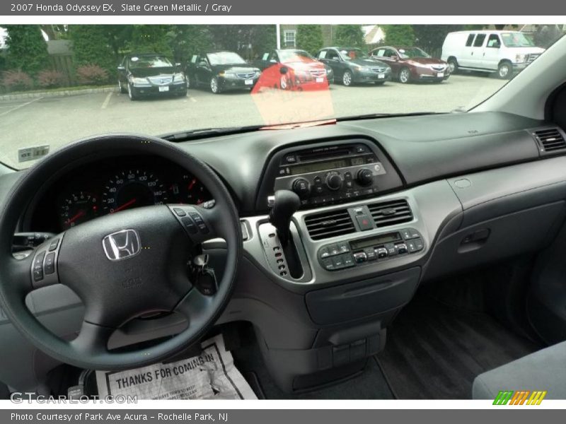 Slate Green Metallic / Gray 2007 Honda Odyssey EX