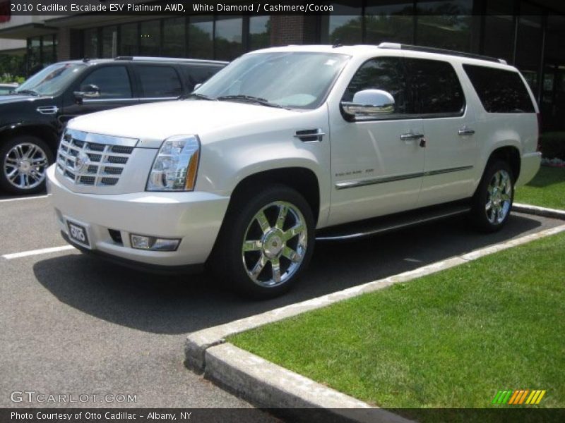 White Diamond / Cashmere/Cocoa 2010 Cadillac Escalade ESV Platinum AWD