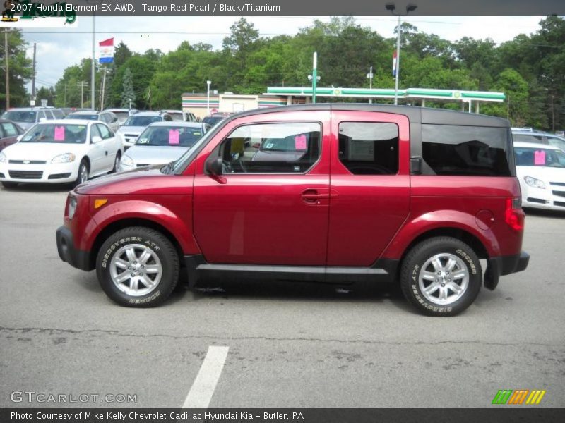 Tango Red Pearl / Black/Titanium 2007 Honda Element EX AWD