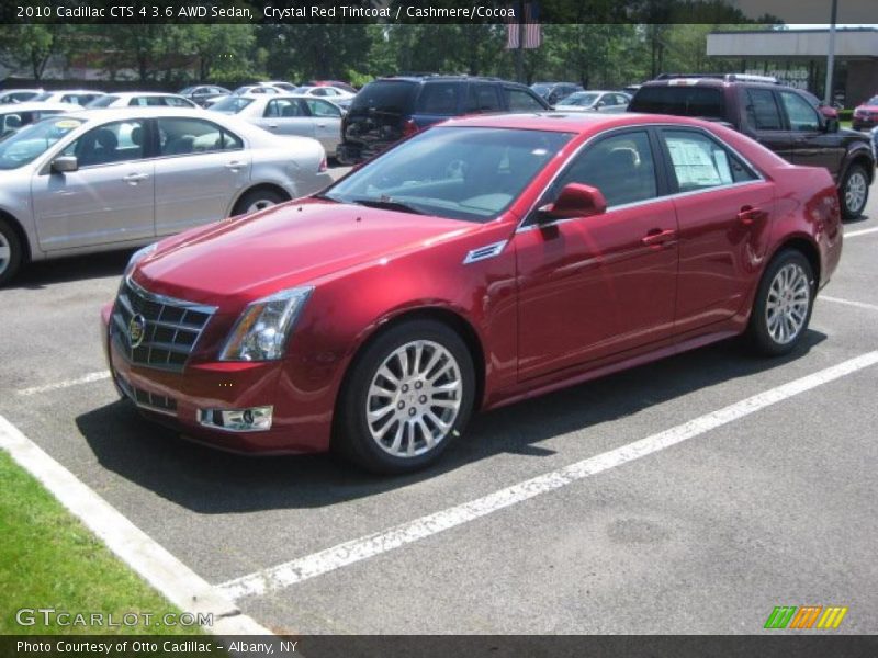 Crystal Red Tintcoat / Cashmere/Cocoa 2010 Cadillac CTS 4 3.6 AWD Sedan