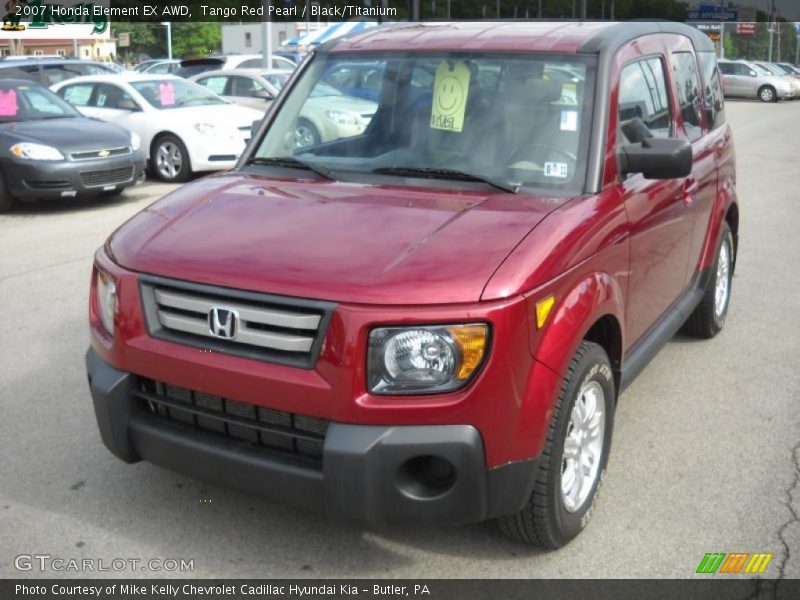 Tango Red Pearl / Black/Titanium 2007 Honda Element EX AWD