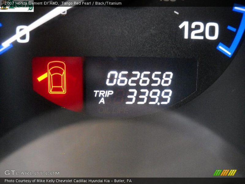 Tango Red Pearl / Black/Titanium 2007 Honda Element EX AWD