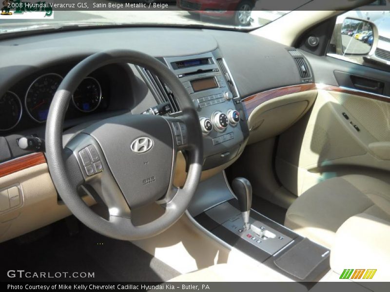 Satin Beige Metallic / Beige 2008 Hyundai Veracruz GLS