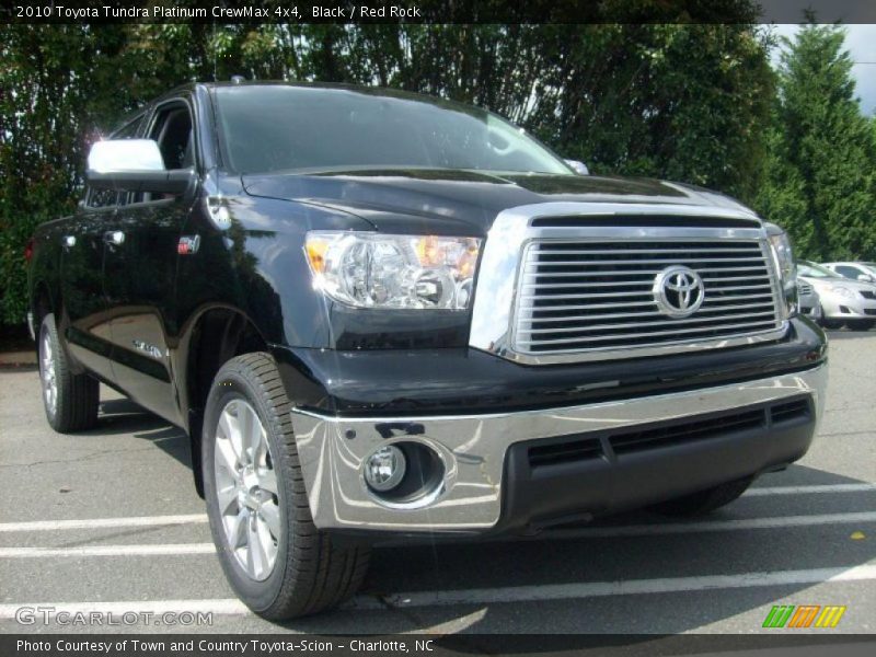 Black / Red Rock 2010 Toyota Tundra Platinum CrewMax 4x4