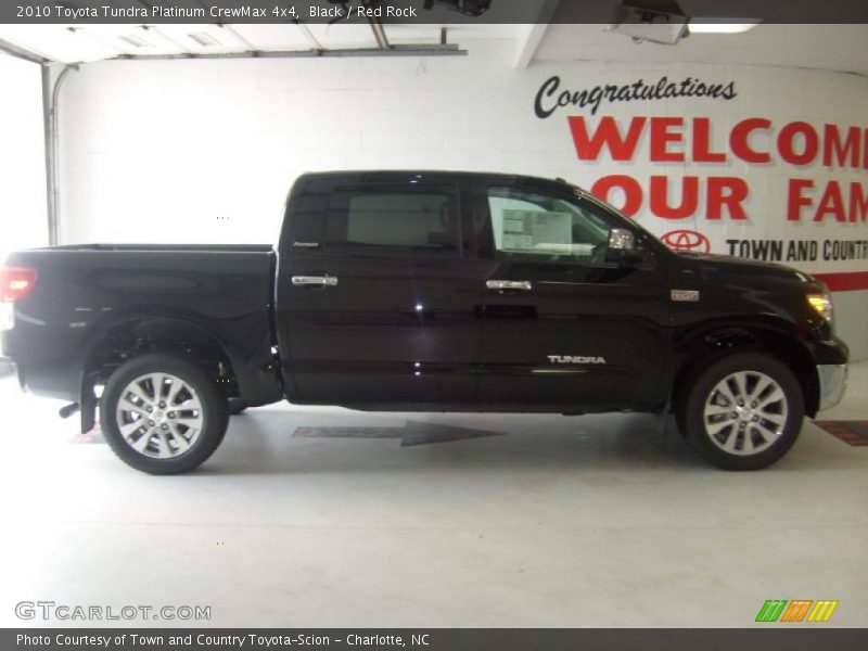 Black / Red Rock 2010 Toyota Tundra Platinum CrewMax 4x4