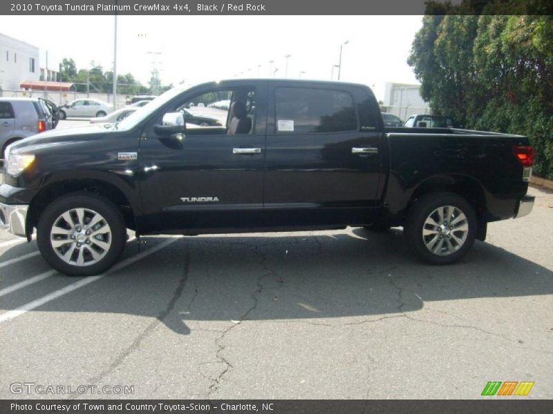 Black / Red Rock 2010 Toyota Tundra Platinum CrewMax 4x4