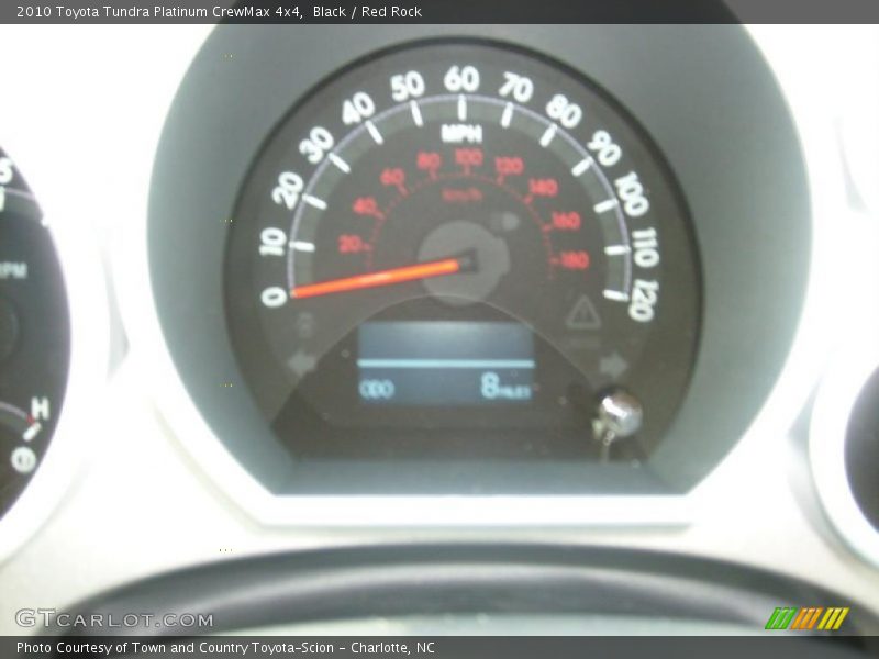 Black / Red Rock 2010 Toyota Tundra Platinum CrewMax 4x4