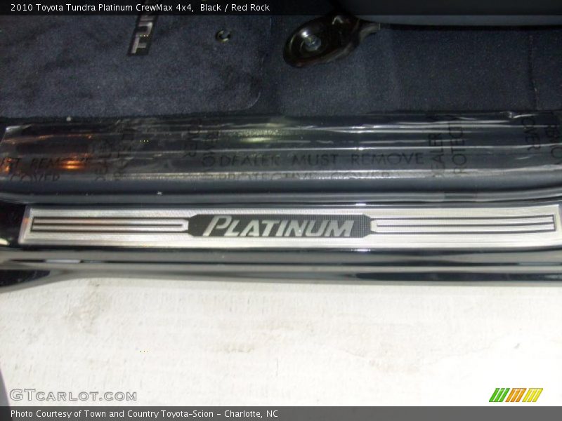 Black / Red Rock 2010 Toyota Tundra Platinum CrewMax 4x4