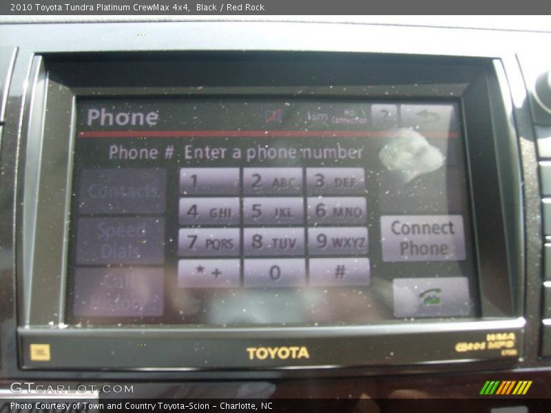Black / Red Rock 2010 Toyota Tundra Platinum CrewMax 4x4