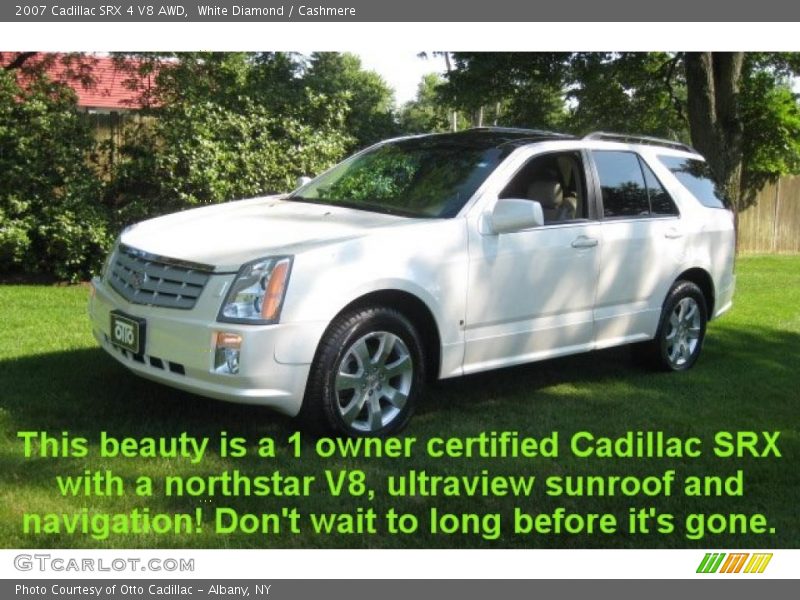 White Diamond / Cashmere 2007 Cadillac SRX 4 V8 AWD
