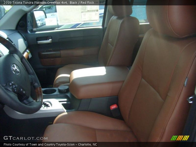 Black / Red Rock 2010 Toyota Tundra Platinum CrewMax 4x4