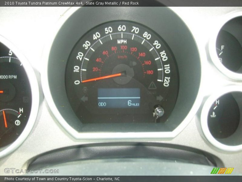 Slate Gray Metallic / Red Rock 2010 Toyota Tundra Platinum CrewMax 4x4