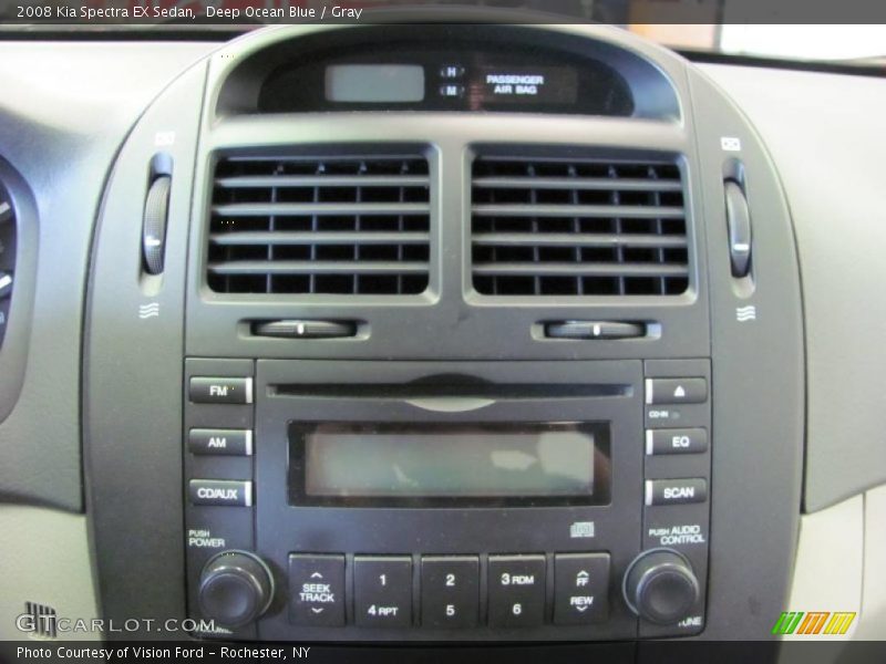 Deep Ocean Blue / Gray 2008 Kia Spectra EX Sedan