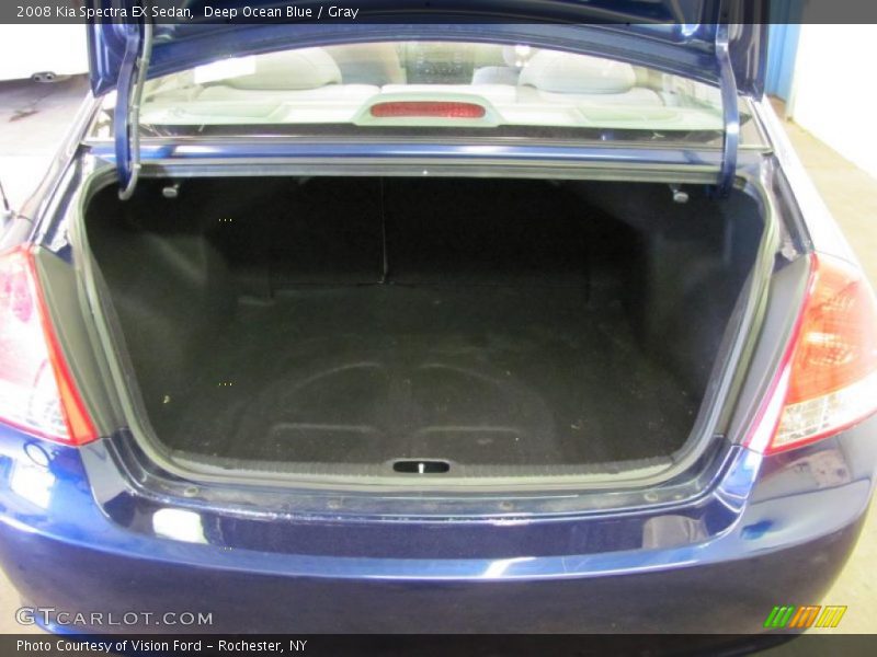 Deep Ocean Blue / Gray 2008 Kia Spectra EX Sedan