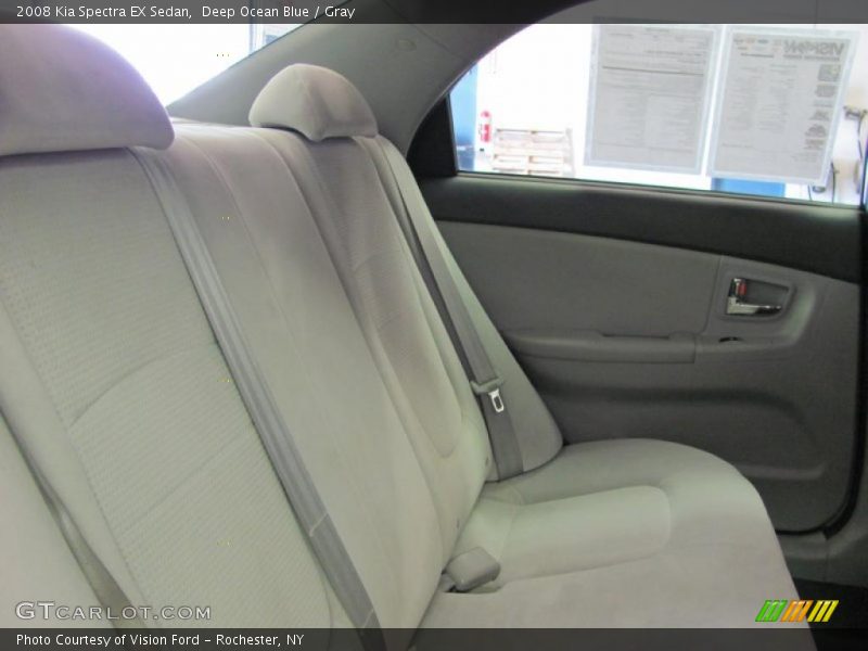 Deep Ocean Blue / Gray 2008 Kia Spectra EX Sedan