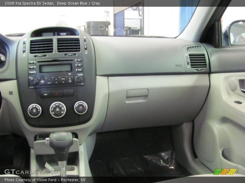 Deep Ocean Blue / Gray 2008 Kia Spectra EX Sedan