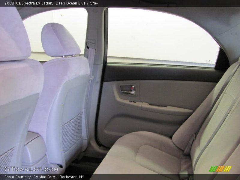 Deep Ocean Blue / Gray 2008 Kia Spectra EX Sedan