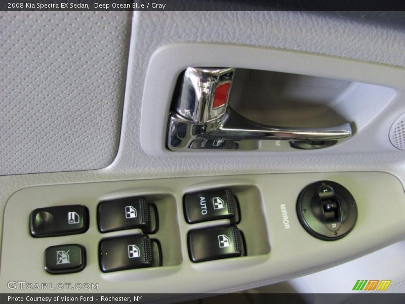 Deep Ocean Blue / Gray 2008 Kia Spectra EX Sedan