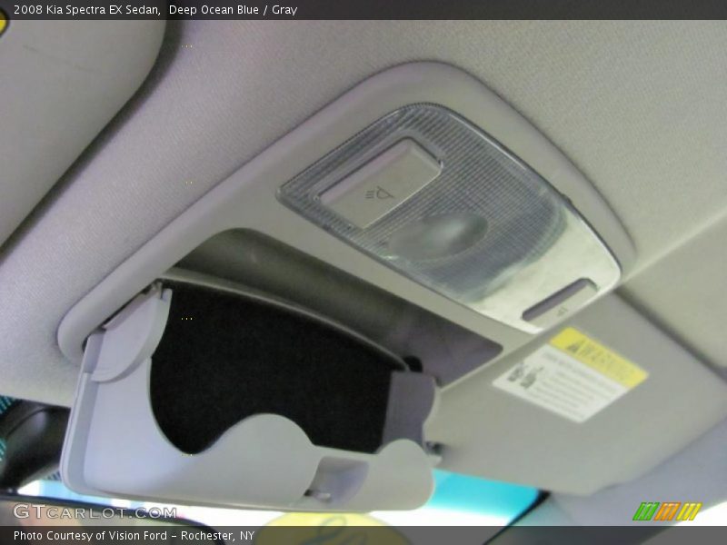 Deep Ocean Blue / Gray 2008 Kia Spectra EX Sedan