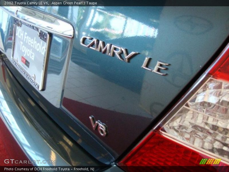 Aspen Green Pearl / Taupe 2002 Toyota Camry LE V6