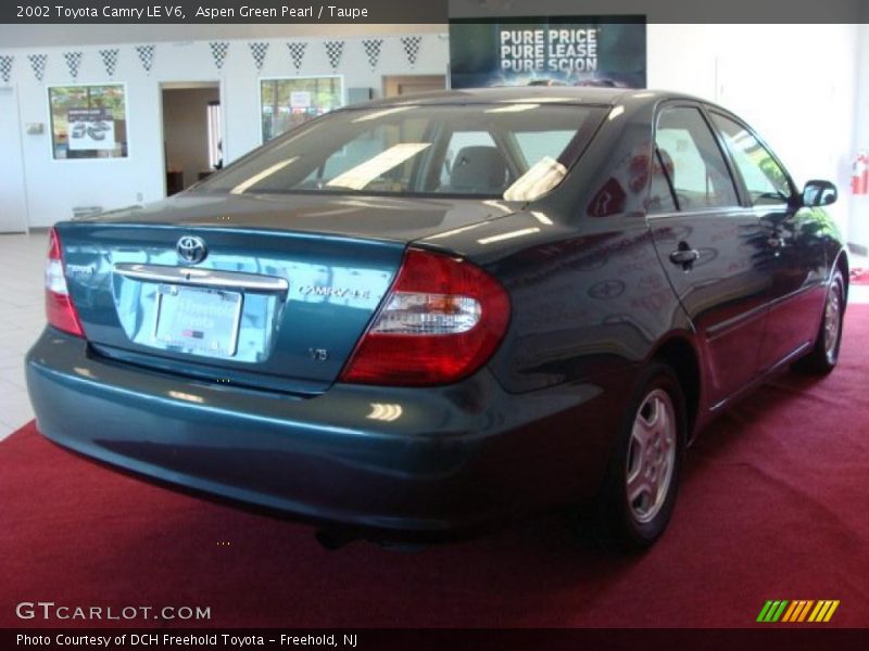 Aspen Green Pearl / Taupe 2002 Toyota Camry LE V6