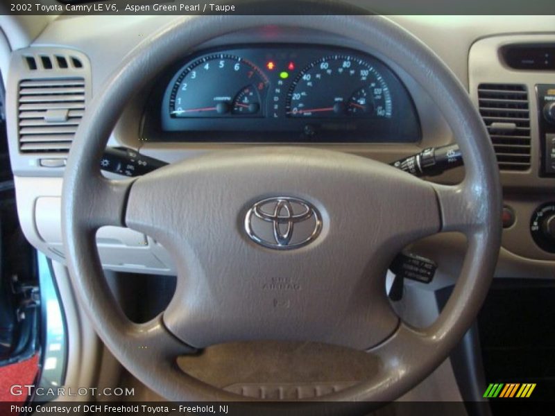 Aspen Green Pearl / Taupe 2002 Toyota Camry LE V6