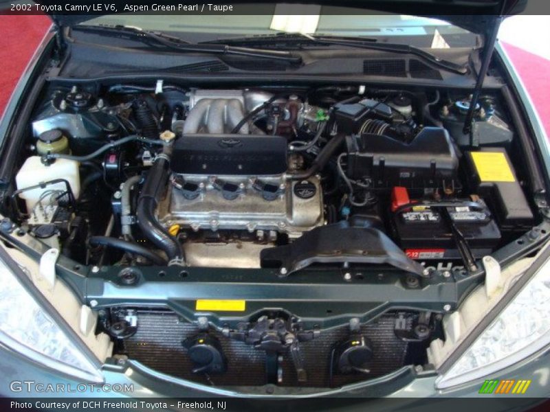 Aspen Green Pearl / Taupe 2002 Toyota Camry LE V6