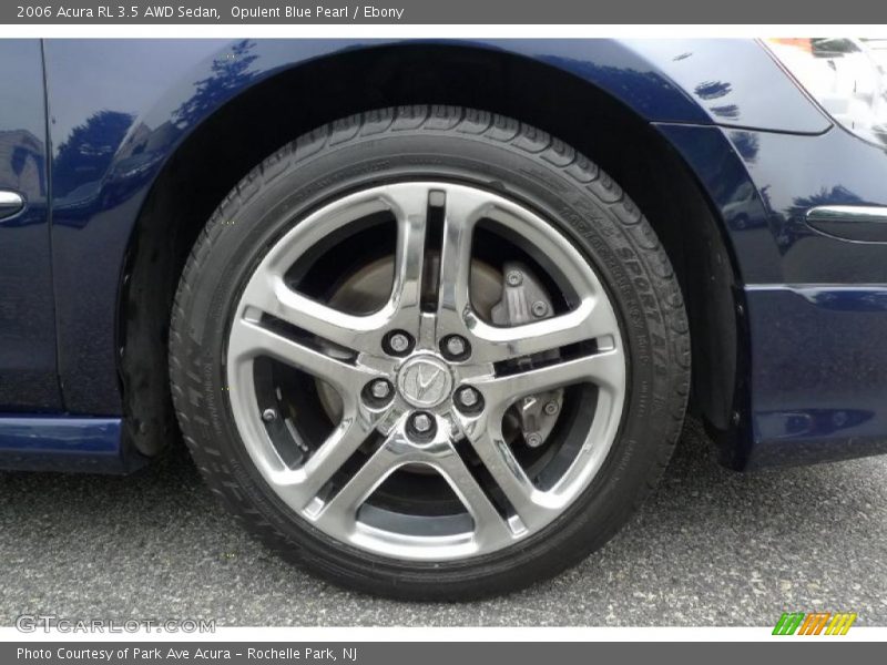 Opulent Blue Pearl / Ebony 2006 Acura RL 3.5 AWD Sedan