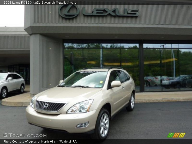 Savannah Metallic / Ivory 2008 Lexus RX 350 AWD