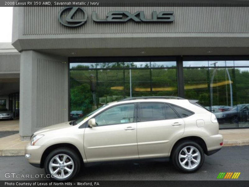 Savannah Metallic / Ivory 2008 Lexus RX 350 AWD