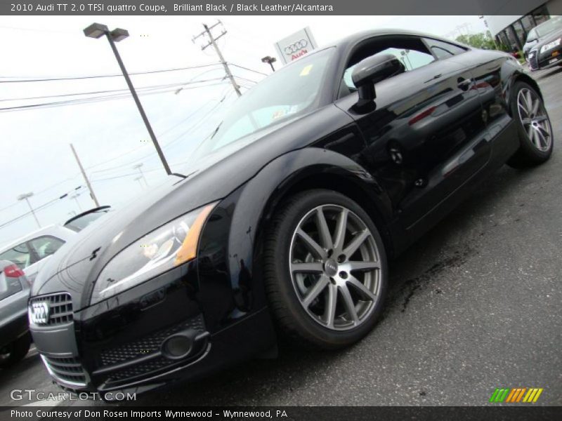Brilliant Black / Black Leather/Alcantara 2010 Audi TT 2.0 TFSI quattro Coupe