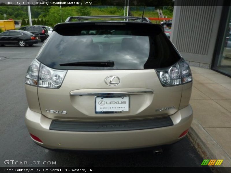 Savannah Metallic / Ivory 2008 Lexus RX 350 AWD
